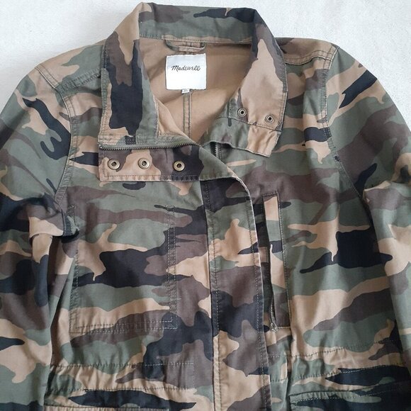 Madewell Women's Size XL Camo Dispatch Canvas Military Jacket - Picture 5 of 14